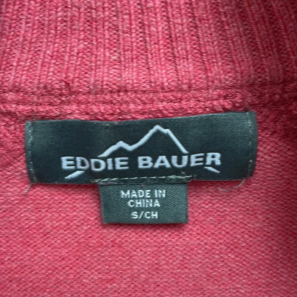 Eddie Bauer 1/2 Zip Knitted Pullover Long Sleeve Sweater